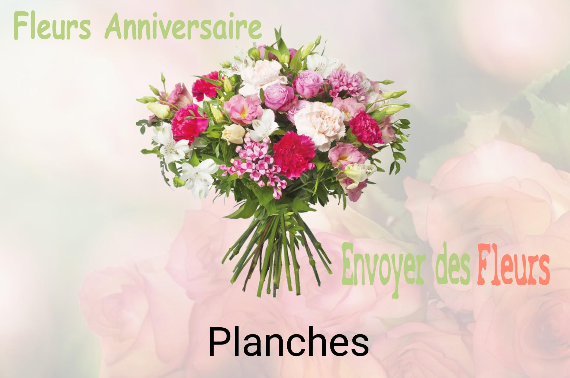 Bouquet de fleurs d’anniversaire livré à Planches